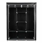 Armario tela desmontable negro 128cm