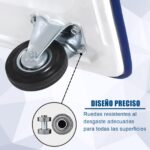 Carro DASCK Plataforma de Carga Plegable con Ruedas – 150 kg – Acero Reforzado - Imagen 4