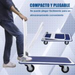 Carro DASCK Plataforma de Carga Plegable con Ruedas – 150 kg – Acero Reforzado - Imagen 8