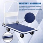 Carro DASCK Plataforma de Carga Plegable con Ruedas – 150 kg – Acero Reforzado - Imagen 9