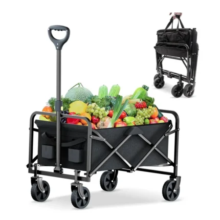 Carro transporte plegable ruedas todoterreno