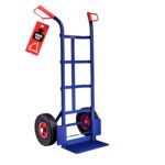 DASCK - Carretilla de Mano Plegable con Ruedas Neumáticas, Plataforma Reforzada, 200 kg - Imagen 2