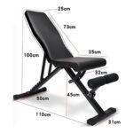 DASCK – Banco de Pesas Ajustable Plegable para Entrenamiento Multifunción - Imagen 2
