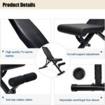 DASCK – Banco de Pesas Ajustable Plegable para Entrenamiento Multifunción - Imagen 5