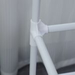 DASCK – Mueble Recibidor con Perchero y Zapatero de 5 Baldas – Blanco - Imagen 3