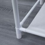 DASCK – Mueble Recibidor con Perchero y Zapatero de 5 Baldas – Blanco - Imagen 7
