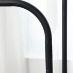 DASCK – Perchero de Pie Doble con Estante, 110 cm, Metálico – Negro - Imagen 5