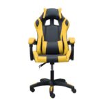 DASCK – Silla Gaming Ergónomica Reclinable con Cojines Lumbar y Cervical, 200 kg – Amarilla - Imagen 2