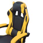 DASCK – Silla Gaming Ergónomica Reclinable con Cojines Lumbar y Cervical, 200 kg – Amarilla - Imagen 3