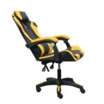 DASCK – Silla Gaming Ergónomica Reclinable con Cojines Lumbar y Cervical, 200 kg – Amarilla - Imagen 4