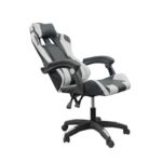 DASCK – Silla Gaming con Reposacabezas, Respaldo Ajustable y Base Giratoria – Color Blanca - Imagen 4