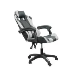 Silla Gaming con Reposacabezas y Respaldo Ajustable - Blanca 4