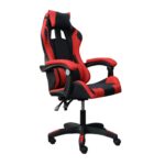 DASCK – Silla de Oficina con Reposacabezas, Respaldo Ajustable y Base Giratoria – Color Rojo - Imagen 2