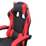 DASCK – Silla de Oficina con Reposacabezas, Respaldo Ajustable y Base Giratoria – Color Rojo - Imagen 4