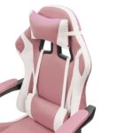 DASCK – Silla Gaming Ergónomica Reclinable con Cojines Lumbar y Cervical, 200 kg – Rosa - Imagen 3