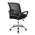 DASCK - Pack 2 Sillas de Oficina Ergonómicas de Malla con Ruedas 360° – Pie Cromado - Imagen 8