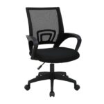 DASCK - Silla de Oficina Ergonómica de Malla con Ruedas 360° – Pie Negro