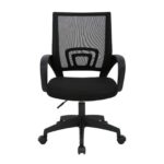 DASCK - Pack 5 Sillas de Oficina Ergonómica de Malla con Ruedas 360° – Pie Negro - Imagen 4