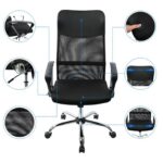 DASCK – Silla de Oficina Ergonómica con Respaldo de Malla y Base Cromada - Imagen 3