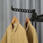 DASCK – Tendedero Plegable con Ruedas, 3 Niveles y Ancho Ajustable – Negro - Imagen 2