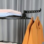 DASCK – Tendedero Plegable con Ruedas, 3 Niveles y Ancho Ajustable – Negro - Imagen 5