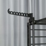 DASCK – Tendedero Plegable con Ruedas, 3 Niveles y Ancho Ajustable – Negro - Imagen 8